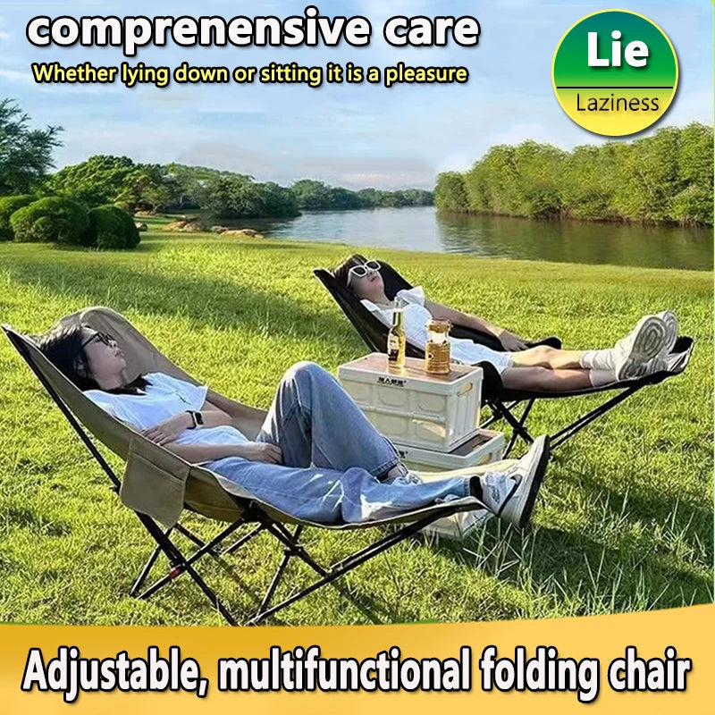 Camping Chair | Four Position Adjustable | Metal Frame | One Size