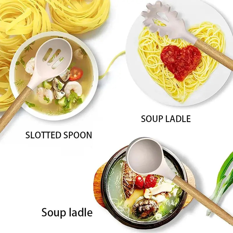 36pcs silicone utensil cooking set with holder from PriceLows™