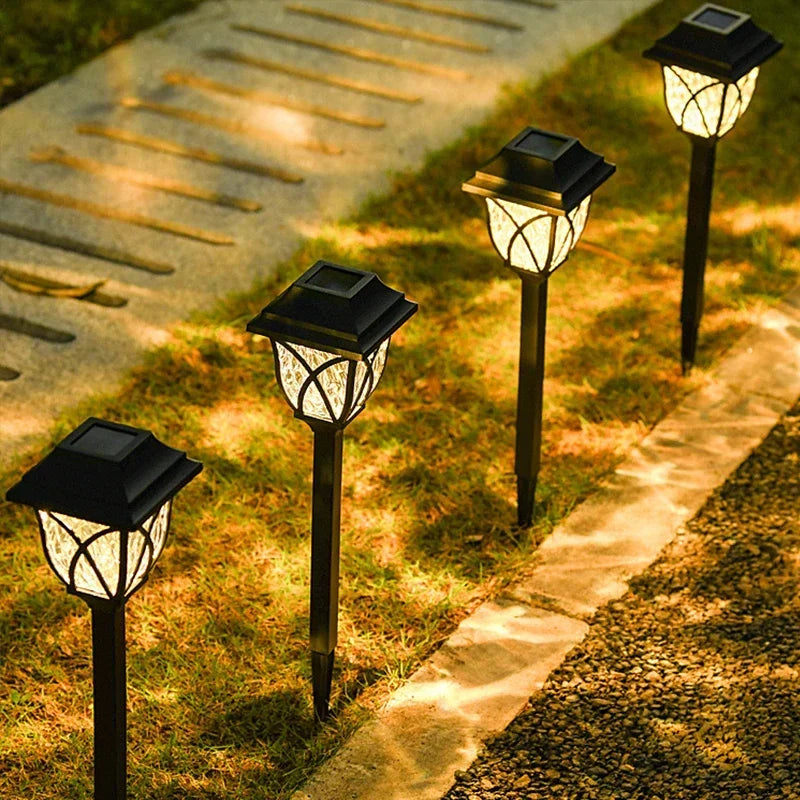 1-10Pack Solar Yard Lights Bright Lawn Lights Outdoor Waterproof Led Solar Pathway Lights Landscape Path Lights from PriceLows™