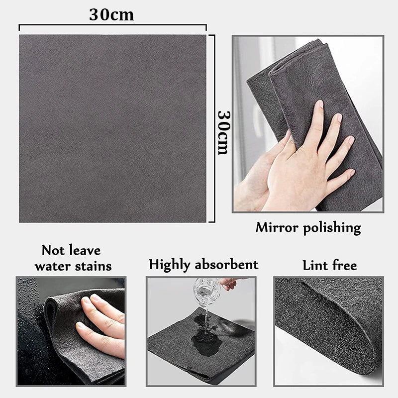 Microfiber Cleaning Cloths | Thickened | No Trace Wipes | Sizes 20x25 20x30 30x30