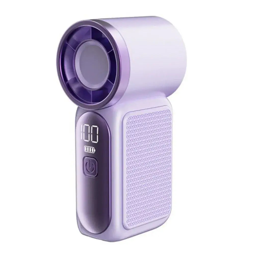 Mini Handheld Fan | 3000mAh Battery | Type-C Charging | Digital LED Speed