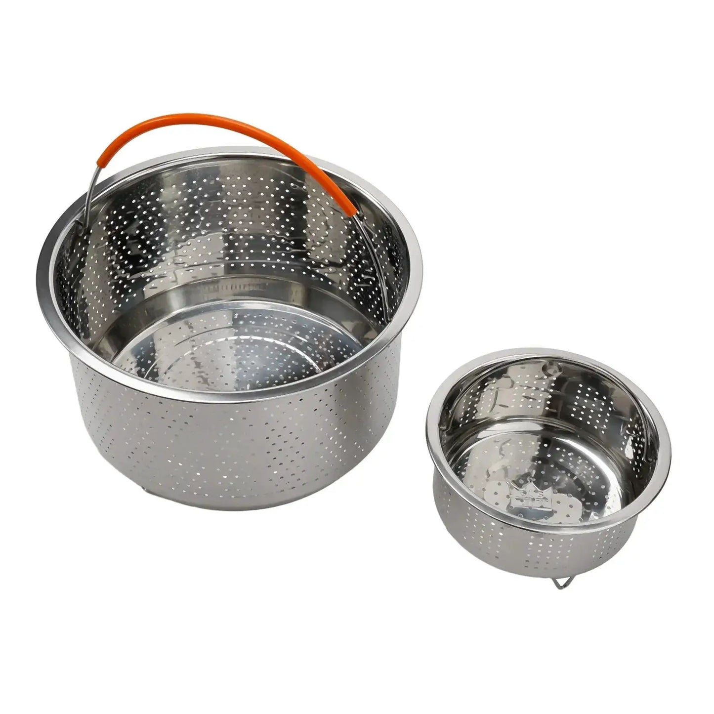 Stainless Steamer Basket | Silicone Handle | Instant Pot Accessory | One Size