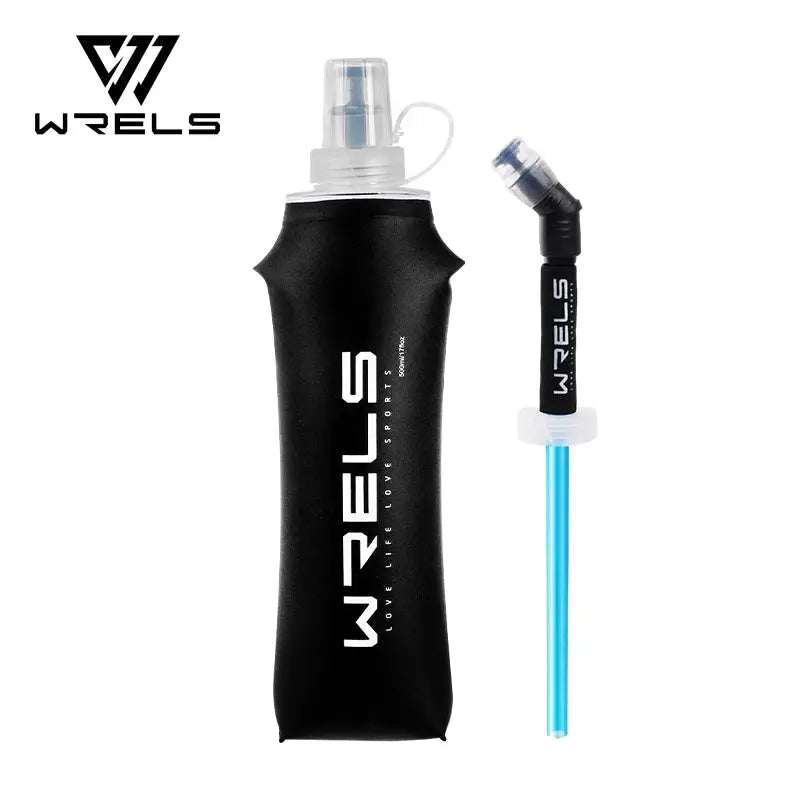 WRELS Portable Sports Soft Flask BPA-Free Running Cycling Water Bottle Outdoor Sports Marathon Folding Collapsible Water Bottle from PriceLows™