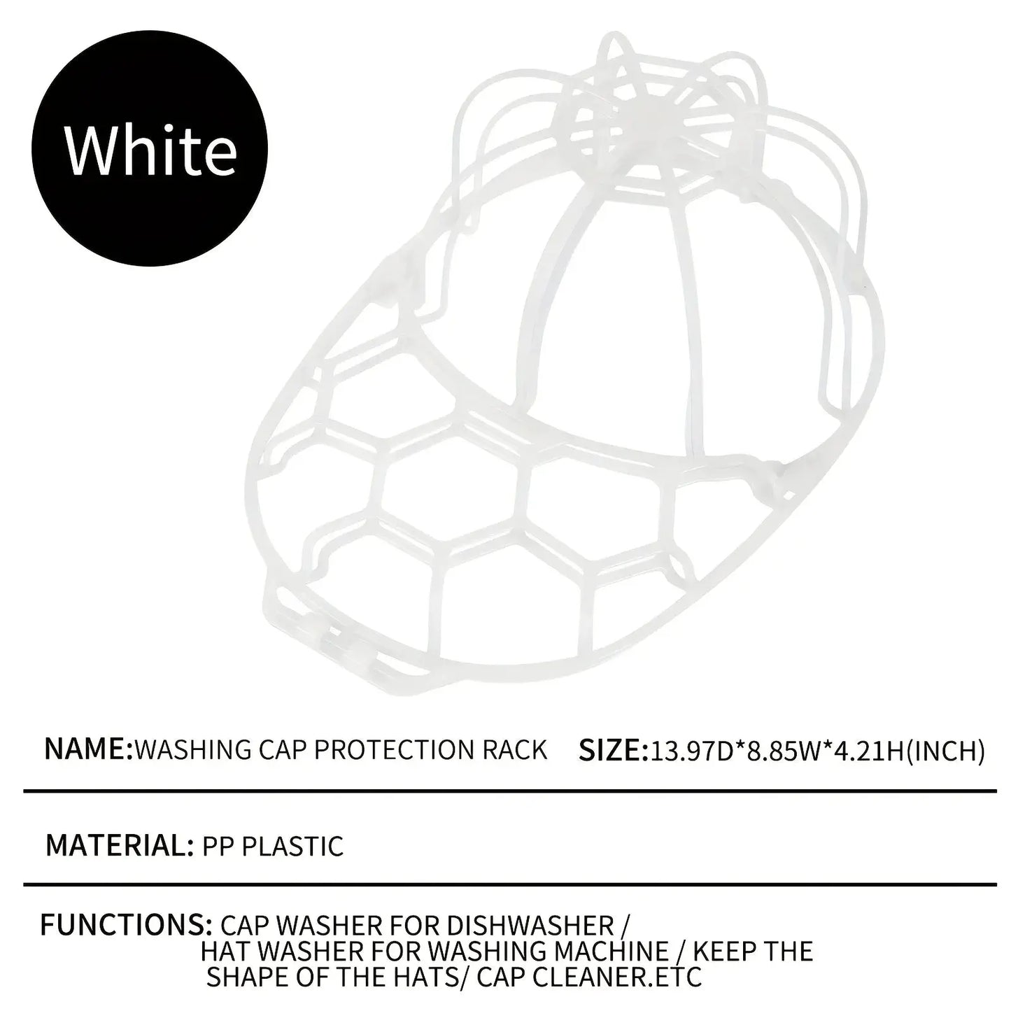 Hat Washing Laundry Bag | Heavy Duty Pvc Frame | Reusable Design | Fits All Caps