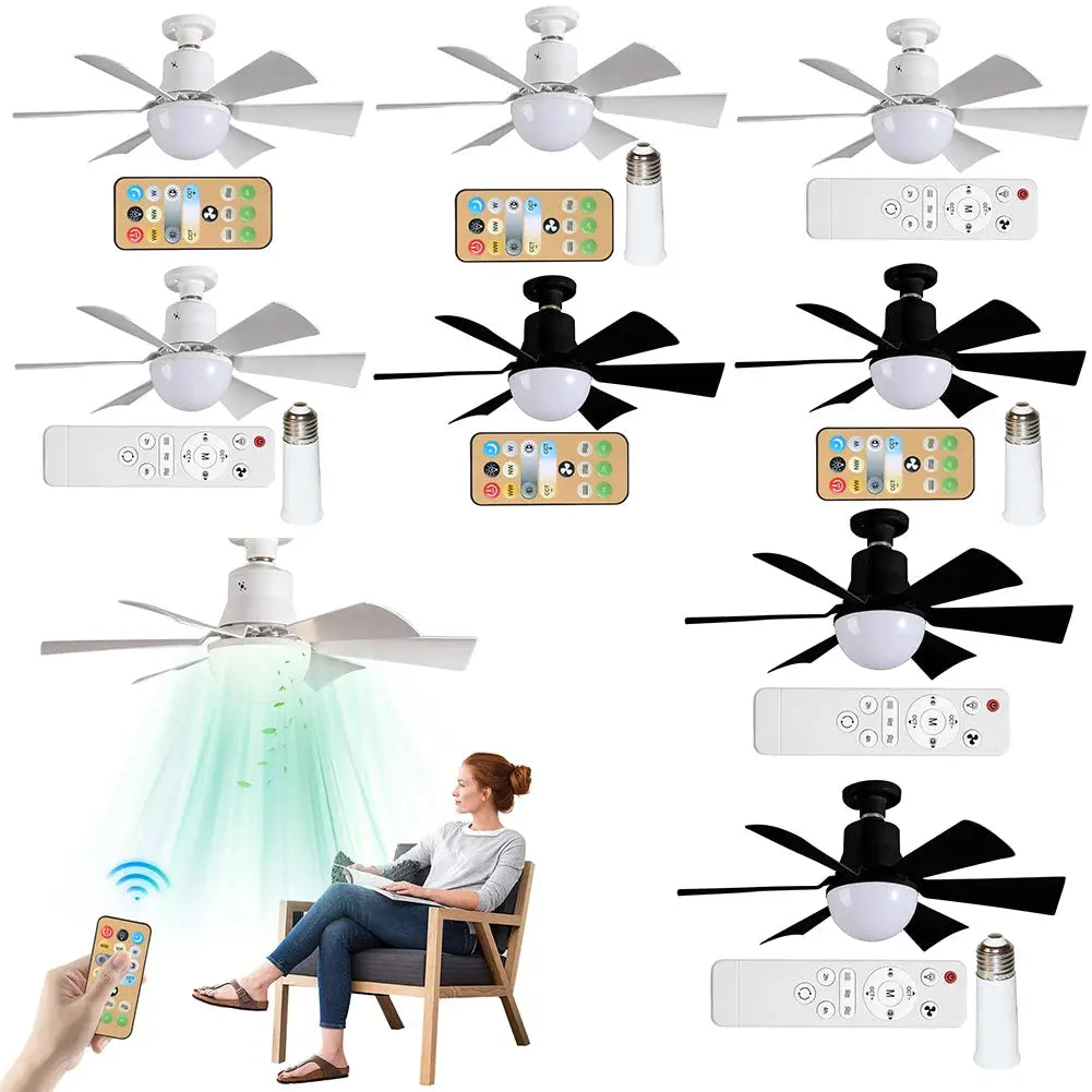 Ceiling Fan With Light | Remote Control | 3 Speed | Living Room Dimmable Light