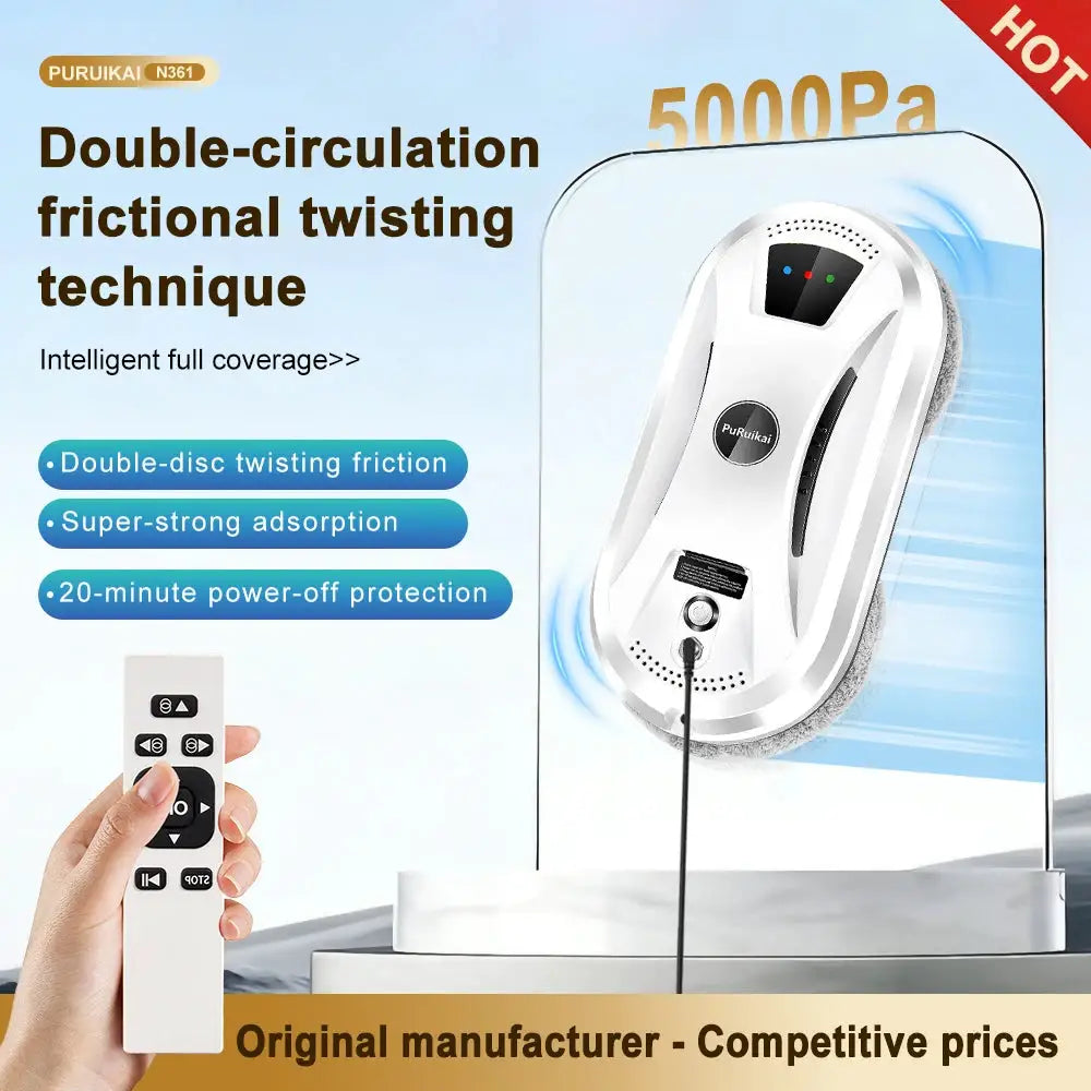 Window Cleaning Robot | Ultra Thin | Remote Control | 100-240V