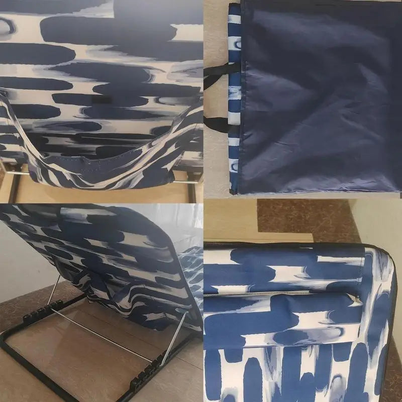 Folding Lounge Chair | 5-Position Back | Portable Beach Chair | One Size