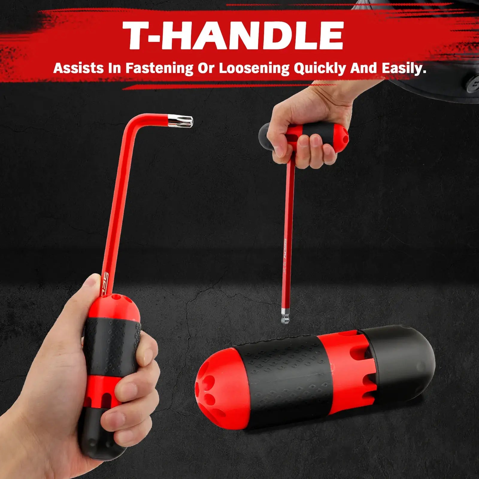 SEDY 30pcs Long Arm Ball End L-Hex & Torx Key Set with Grip Handle Hex Key Wrench Set with T-Handle and Extension Bars from PriceLows™