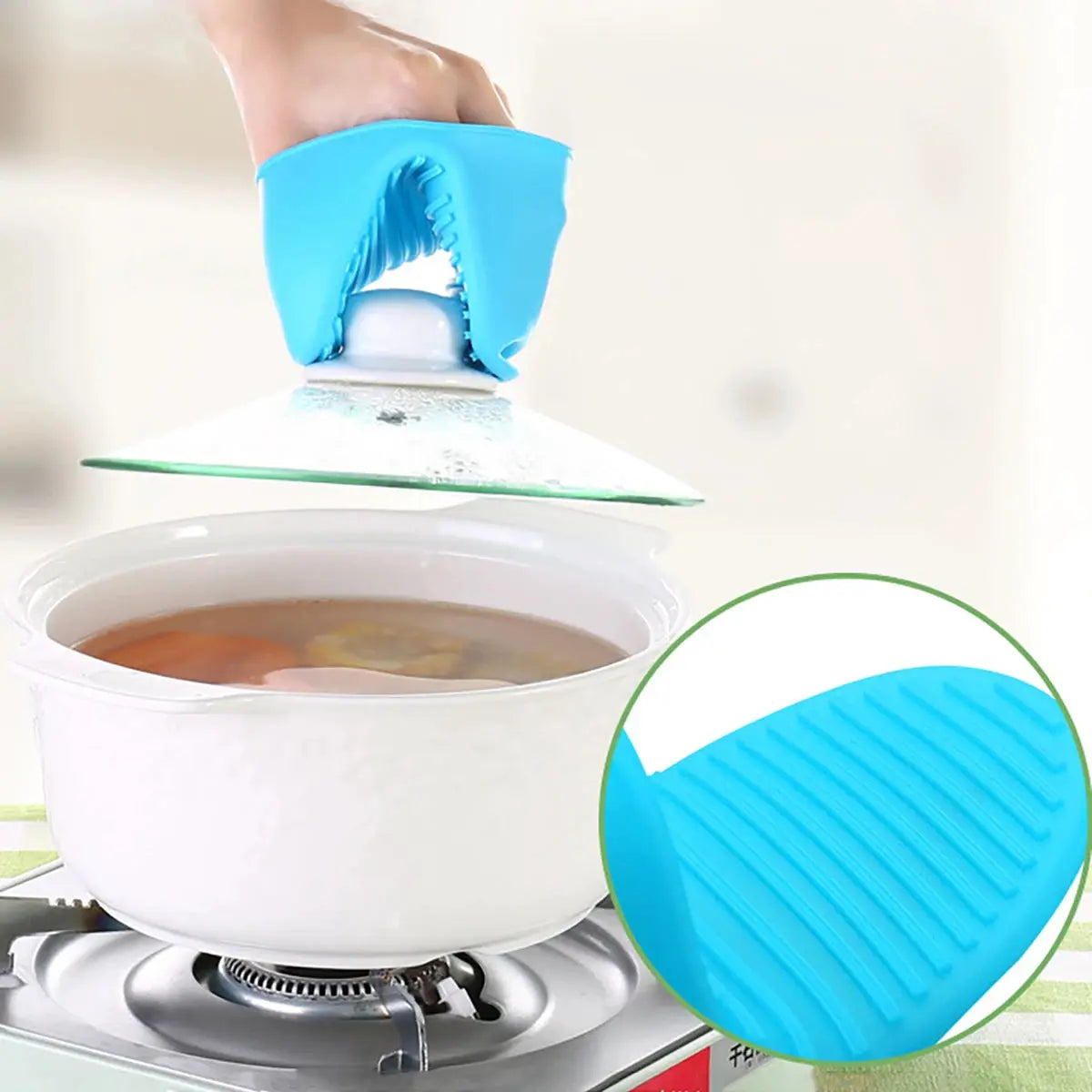 Silicone Oven Gloves | Heat Resistant | Non Slip | 11 Colors 2 Pack