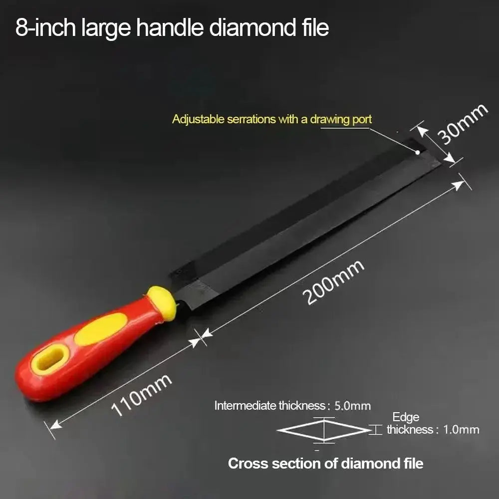 1Pcs 6/8inches Diamond-Shaped Files Saw Files Hand Saw For Sharpening Straightening Wood Carving Metal Glass Grinding Tool from PriceLows™