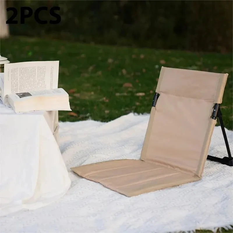 Foldable Camping Chair | Ultra-lightweight | With Backrest Cushion | Beach Chair