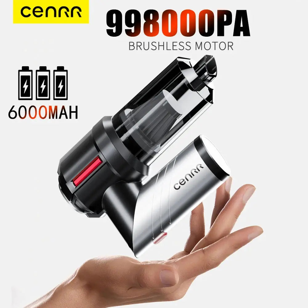Cordless Handheld Vacuum | 998000PA Suction | Mini Portable