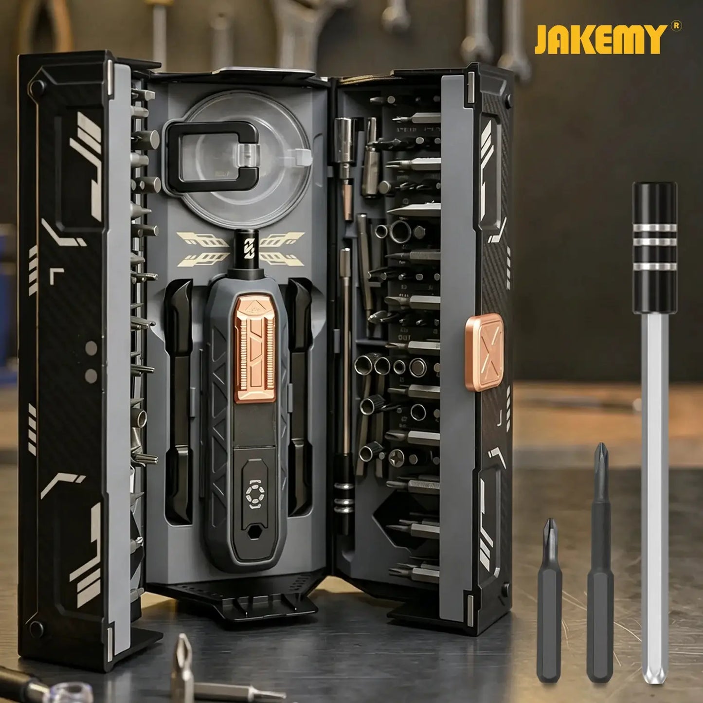 JAKEMY 180-in-1 Magnetic Precision Screwdriver Set, Electric Drill Bit Kit for iPhone Laptop Watch Glasses Repair from PriceLows™