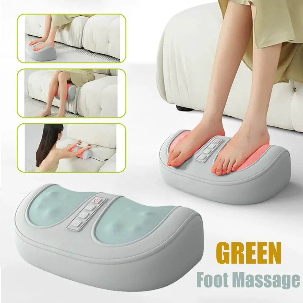 Electric Foot Massage Machine | Infrared Heat | 3D Roller Kneading | Home Relaxation