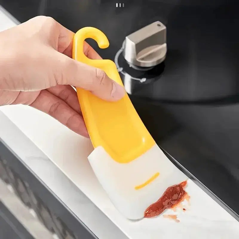 Cleaning Spatula Kitchen Scraper Soft Blade Scraper Brush Dirty Pan Pot Dishes Cleaner Tools Cooking Baking Tool Kitchen Gadget from PriceLows™