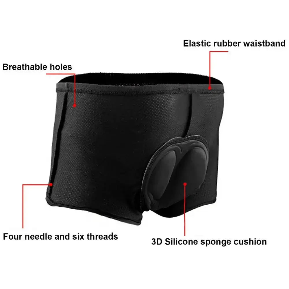 Men's Cycling Shorts | 4D Padded | Breathable Quick Dry | Lightweight Polyester