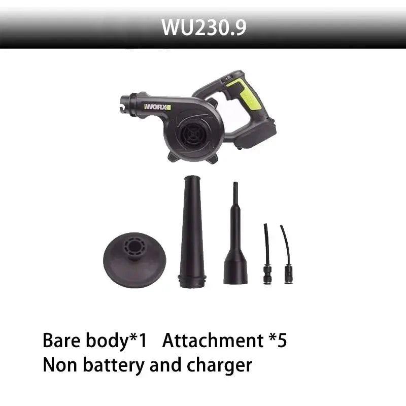 Worx WU230 Rechargeable Cordless Blower 20v Max 18000rpm 2.8Cubic Meter Per Minute Powerful Air Volume [Non Battery and Charger] from PriceLows™