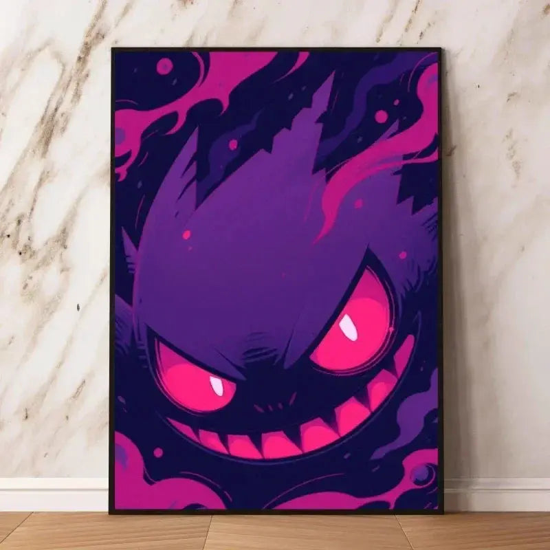 Cartoon Anime Pokemon Gengar Character Poster Print Kids Room Bedroom Decoration Painting Children's Holiday Gifts Classic from PriceLows™