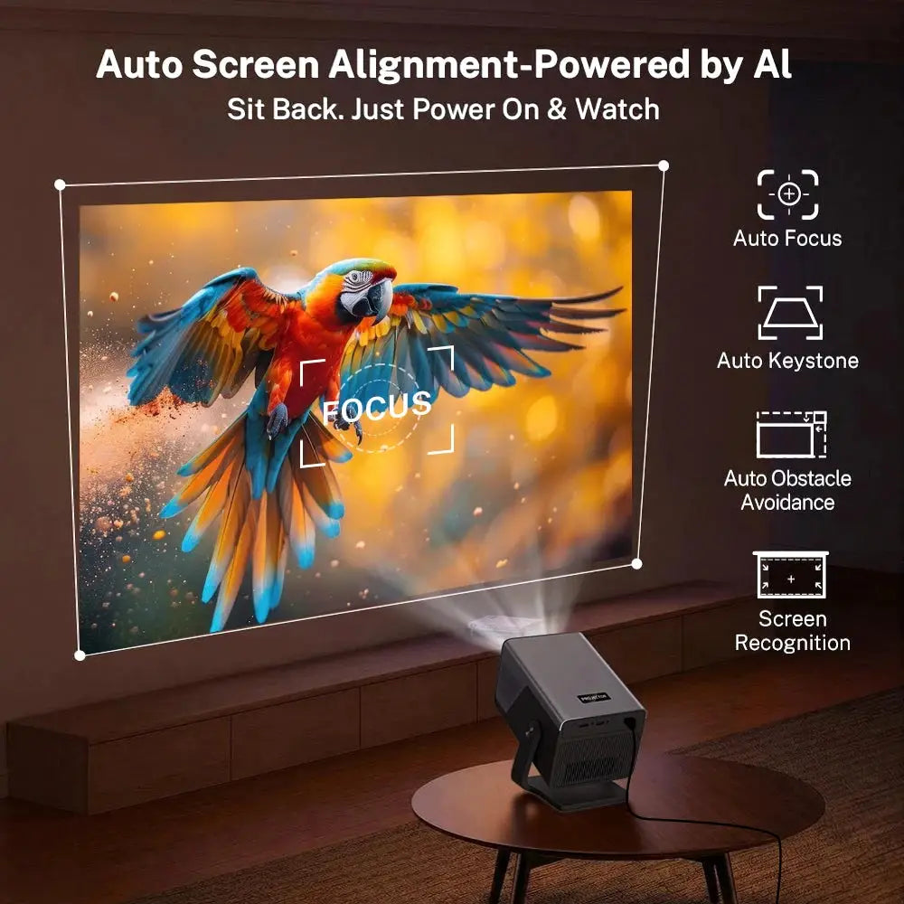 Smart Projector | 2000 Ansi Lumens | 1080P Resolution | Android 14