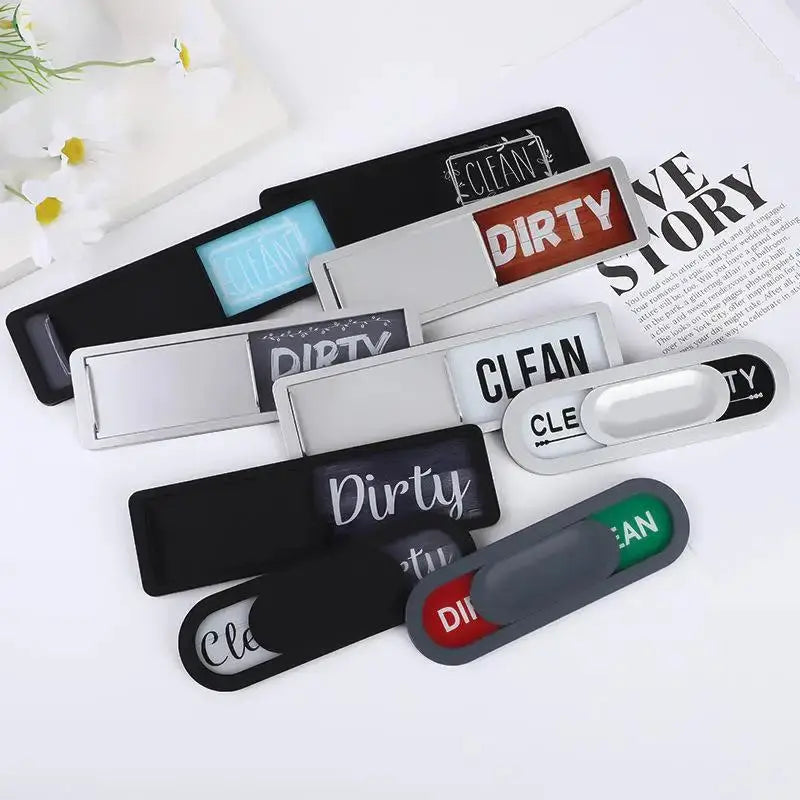 Dishwasher Magnet | Clean Dirty Sign | Fridge Use | 17.7x5.2cm