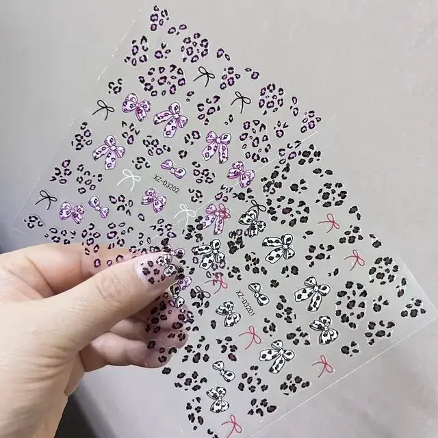 2Sheets French Gradient Line Nail Art Stickers 3D Self-Adhesive White+Black Slider Design Stencil Manicure Guides DIY Nail Decor from PriceLows™