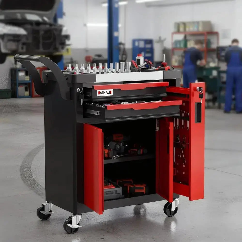 2-Der Tool Chest with Wheels, Rolling Tool Chest with Side Der,Tool Cabinet Ders lockable,Tool Cart with Top comparent,or Garage from PriceLows™