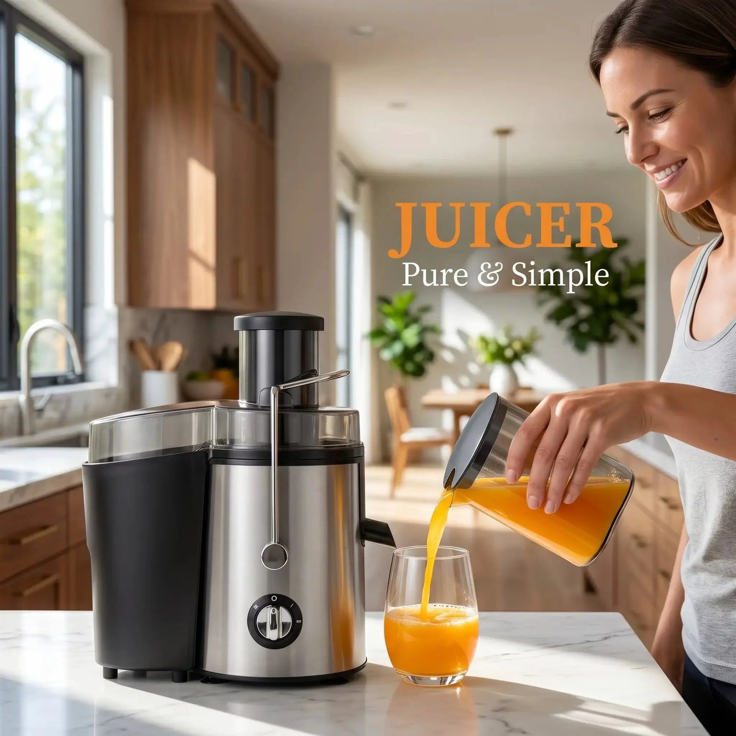 Bestselling Stainless Steel Juicer! 800W High Power, Residue-Free Fresh Juice, Healthy Drinks Made Effortlessly from PriceLows™