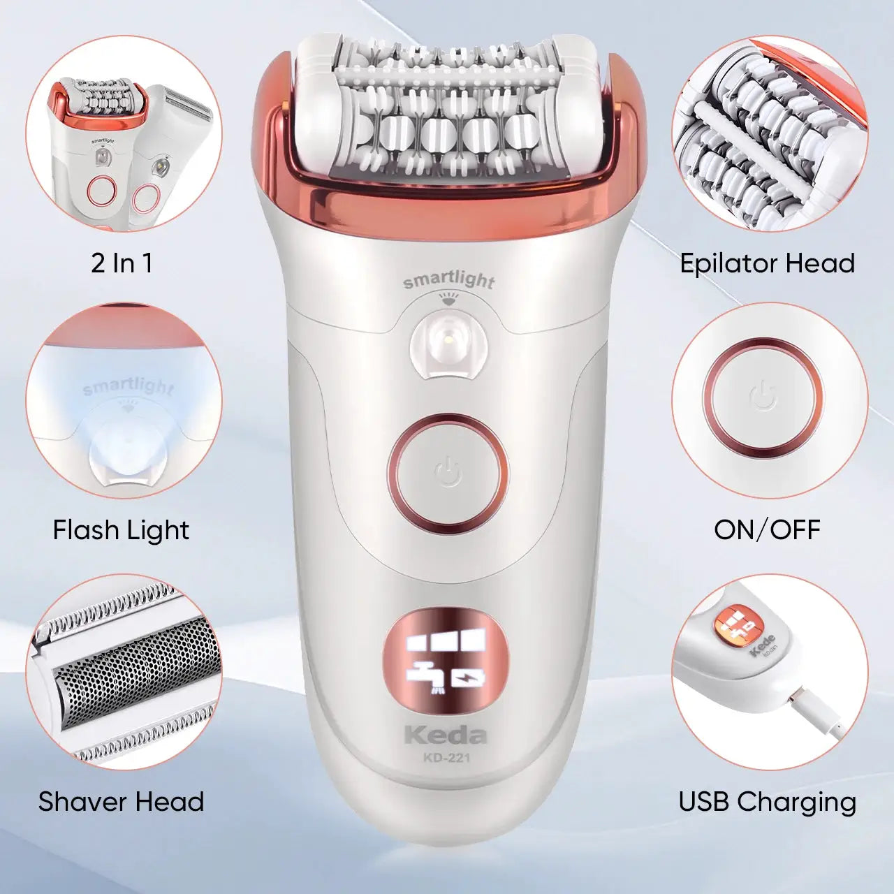 Hatteker Electric Hair Remover | 90 Min Battery | Reusable Wet Use | Rechargeable Roller