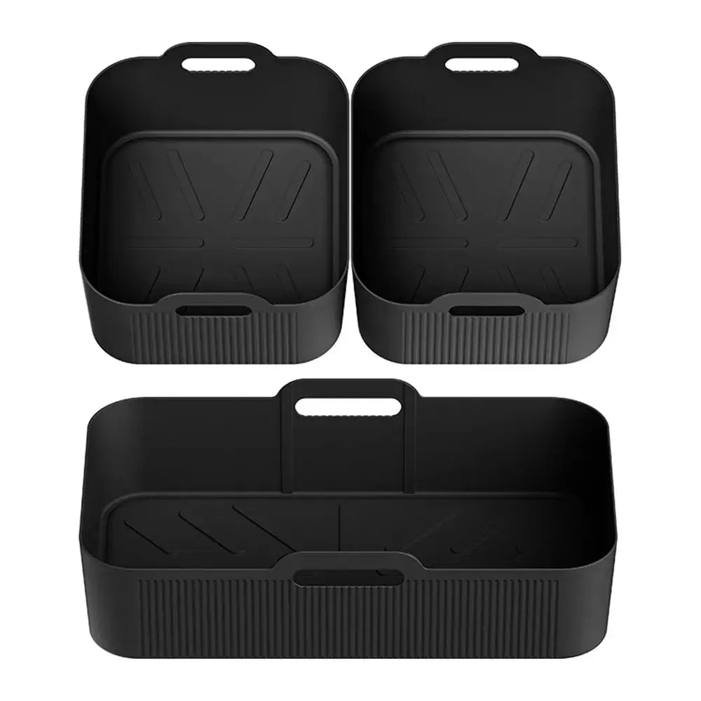 Air Fryer Silicone Tray Set | 3 Pack | Ninja AF500 Compatible | Nonstick