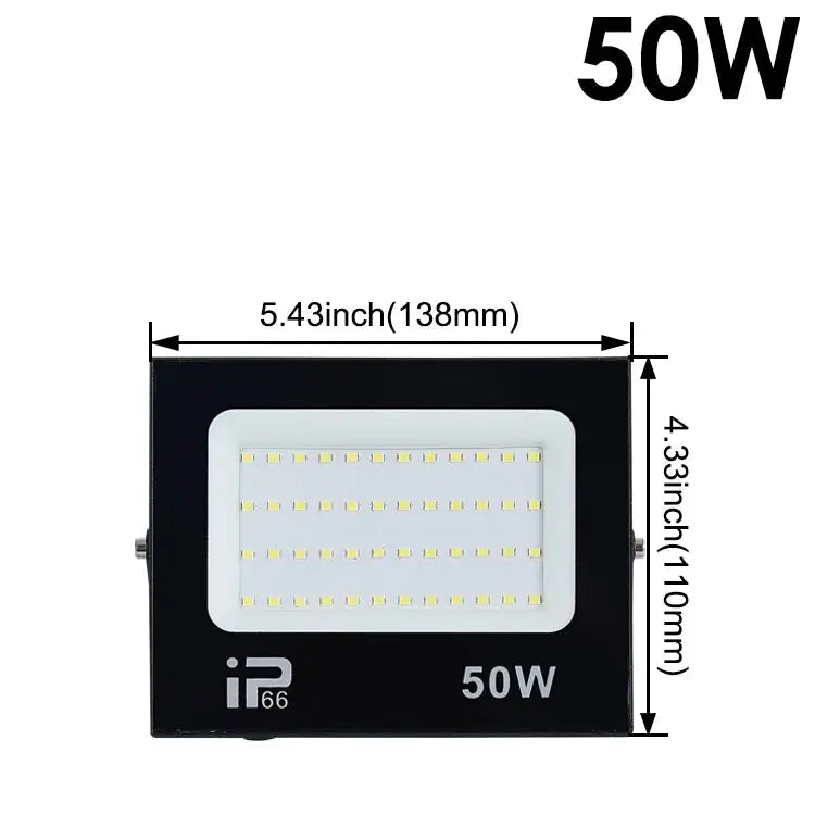 LED Flood Light | 200W IP66 Waterproof | 6500K Aluminum Housing