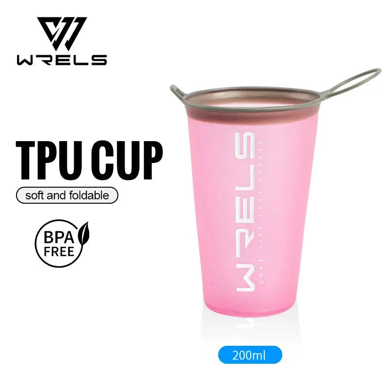 WRELS Collapsible Cup Soft Cup BPA Free Lightweight Foldable Marathon Trail Running Hiking Reusable Water Bottle from PriceLows™