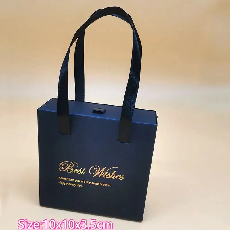 Paper Pull-Out Drawer Jewelry Box Handheld Jewelry Packaging Box Wearing Armor Ring Earring Necklace Storage Gift Box from PriceLows™