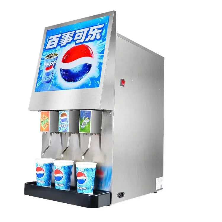 Stainless Steel Sparkling Water Dispenser Beverage Chiller Carbonator Fountain Cola Juice Soda Dispensing Machine Potable Fridge from PriceLows™