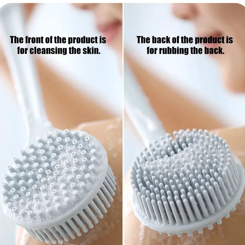 Back Scrubber | Long Handle | Soft Silicone | 380mm Length
