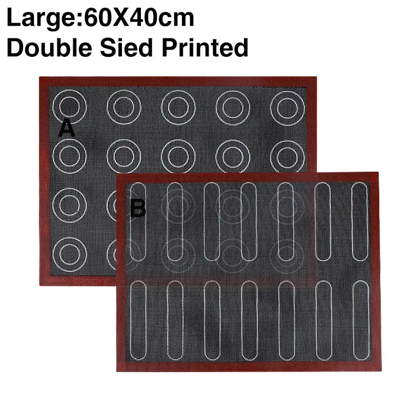 Silicone Baking Mat | Perforated Nonstick Surface | Eclair Macaron Pastry Mold