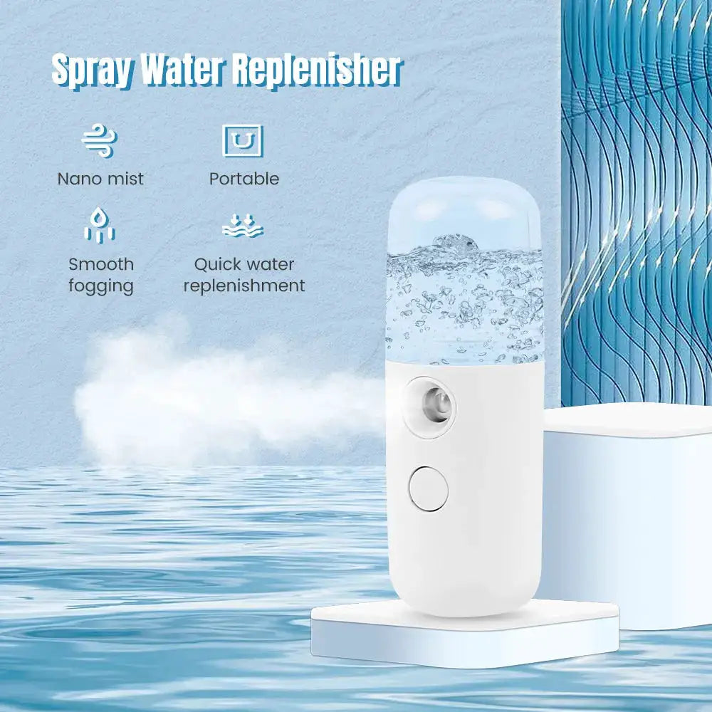 Nano Facial Steamer | Portable Hydrating Mist | Mini Face Sprayer