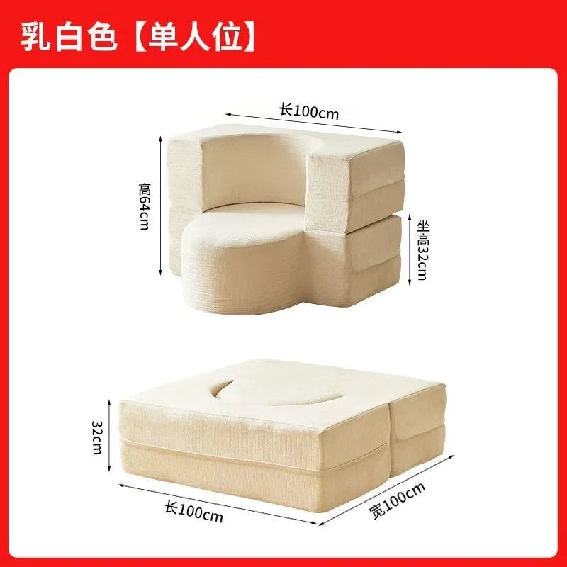 Modular Sofa Bed | Memory Foam Cushions | L Shaped Configuration