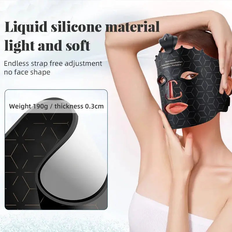 Silicone Led Face Mask Light Therapy 7 Colors Red Light Therapy Anti Aging Acne Pore Oil Control Skin Tighten Whiten Home Use from PriceLows™