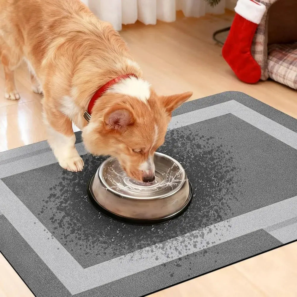 Non Slip Bath Mat, Thin Bathroom Rugs Fit Under Door, Quick Dry, Machine Washable, 3 Piece Set, Grey from PriceLows™