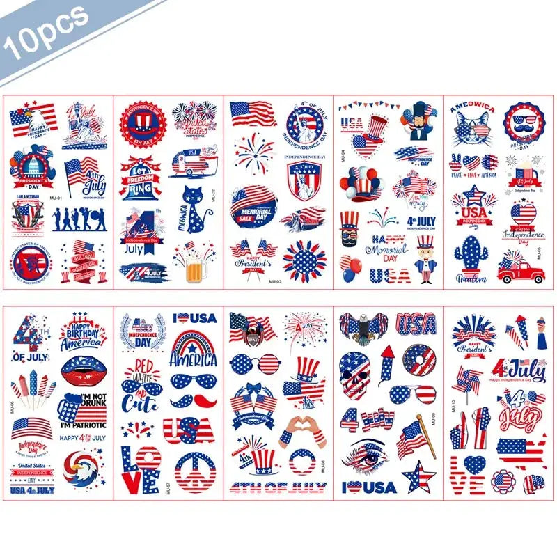 Patriotic Party Supplies | 4th Of July Banner, Balloon & Plate Set