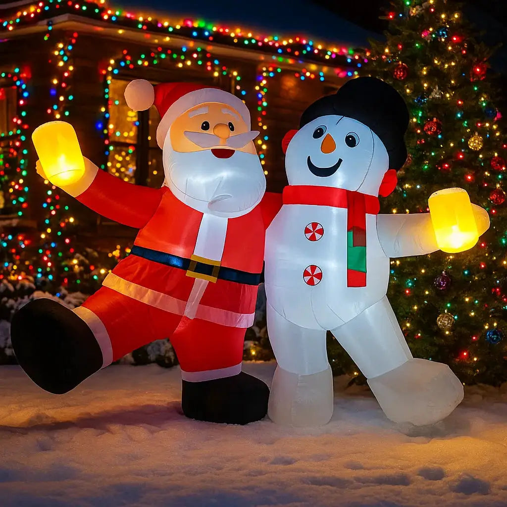 Christmas Yard Inflatables | LED Outdoor Lighting | 12 V DC Powered | 5.9 Ft