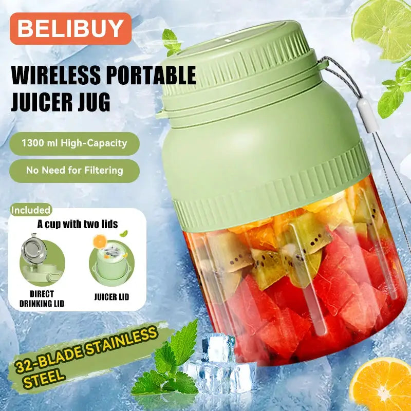 500/1300ML Electric Juicer Cup 6 Blades Blender Milkshake Machine USB Portable Fruit Milk Mixing Tool Mini Fresh Juice Blender from PriceLows™