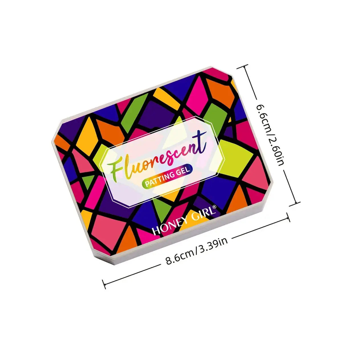 1pc Nine grid fluorescent pat gel transfer gel rainbow bright colors high saturation UV&LED nail polish gel salon DIY Y2K INS from PriceLows™