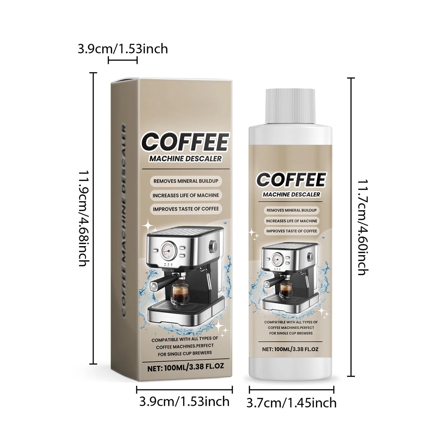 Coffee Machine Descaling Solution Descaling Agent Cleaning Agent Kitchen Supplies Universal from PriceLows™