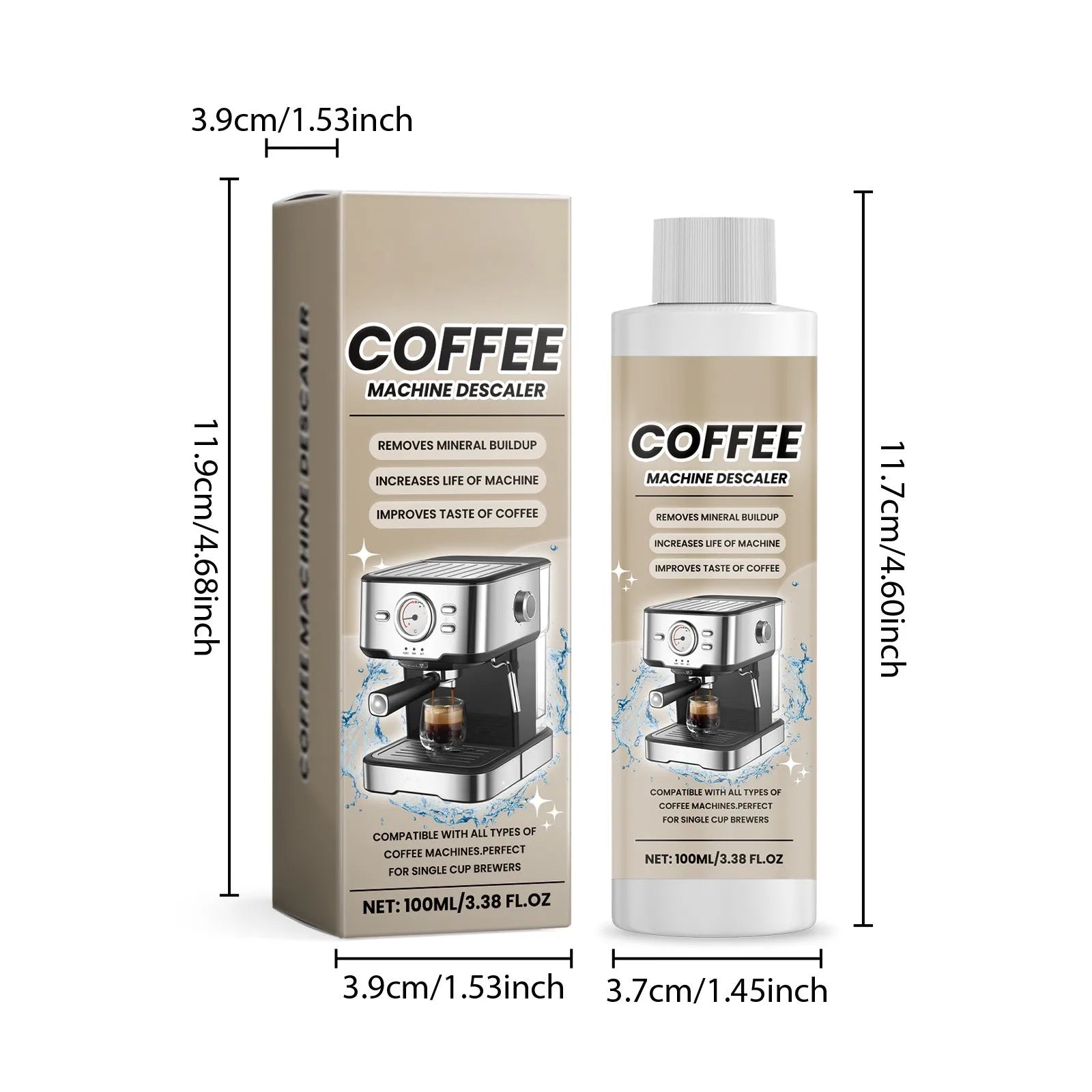 Coffee Machine Descaling Solution Descaling Agent Cleaning Agent Kitchen Supplies Universal from PriceLows™