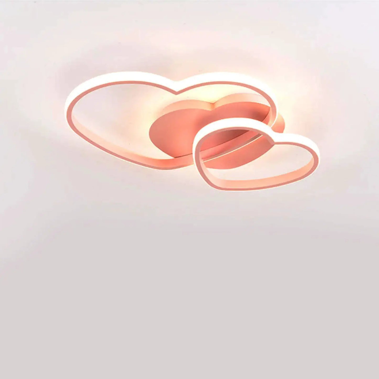 Pink Heart Shaped Ceiling Light Stylish Heart - Design Ceiling Light for Bars Salons Lofts Studies, Children's Rooms Hotel Rooms from PriceLows™