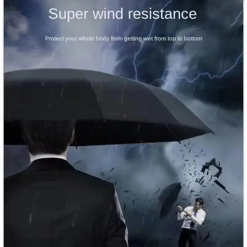 Automatic Folding Umbrella | Wind Resistant | UV Protection | Adult