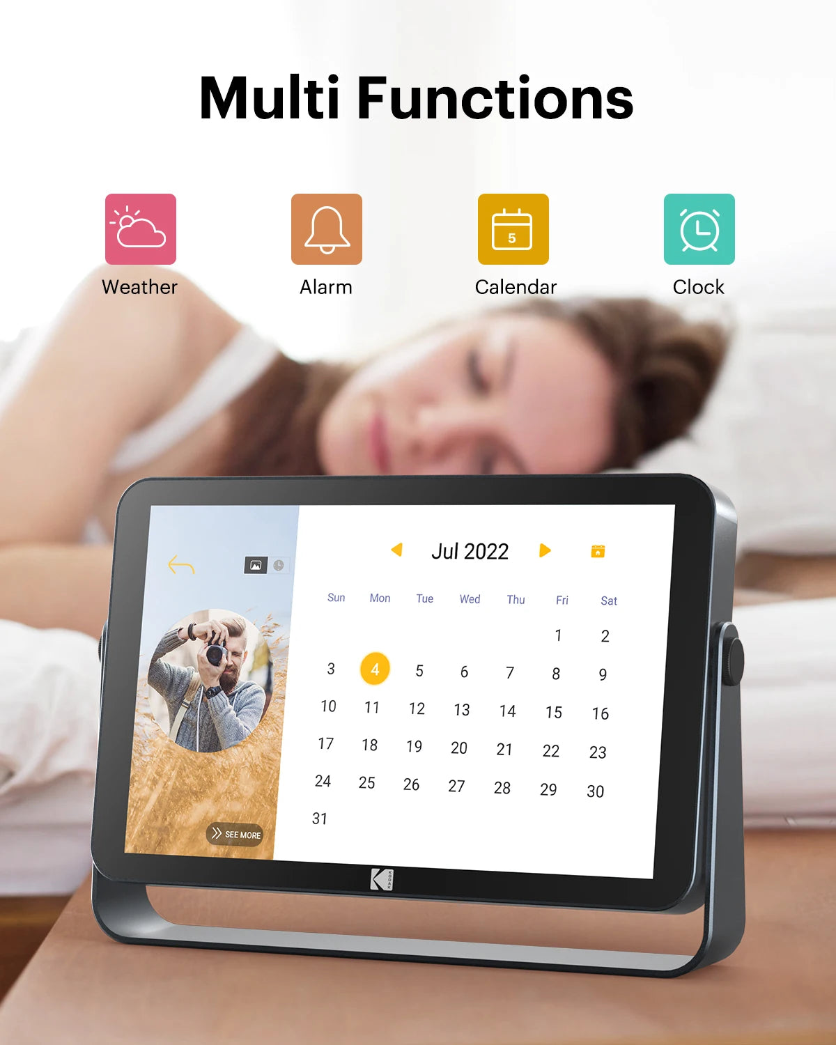 Digital Photo Frame | 10.1 Inch | 32GB Internal Memory | Kodak WiFi Frame