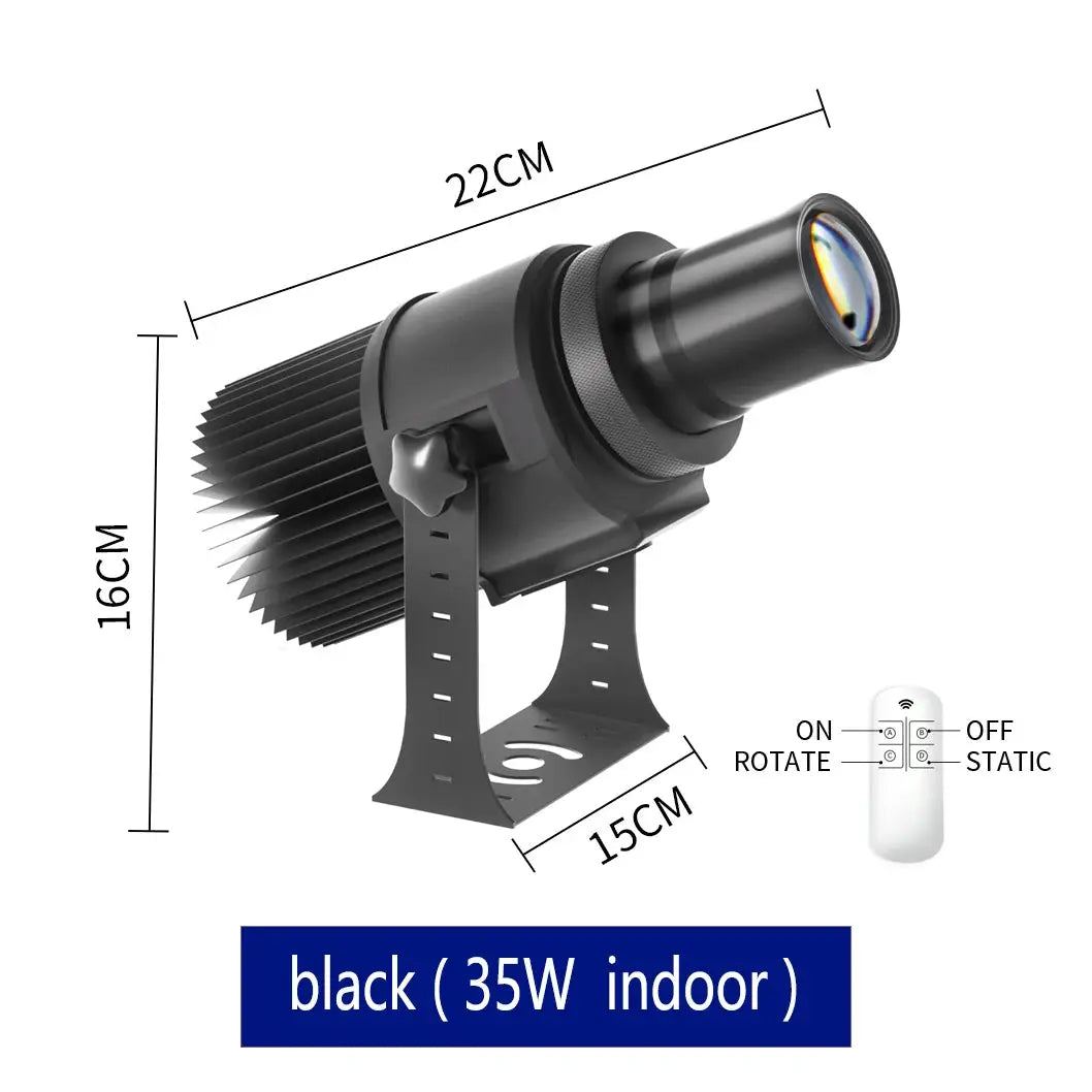 LED Gobo Projector | HD Custom Logo | IP67 Waterproof | Aluminum Housing