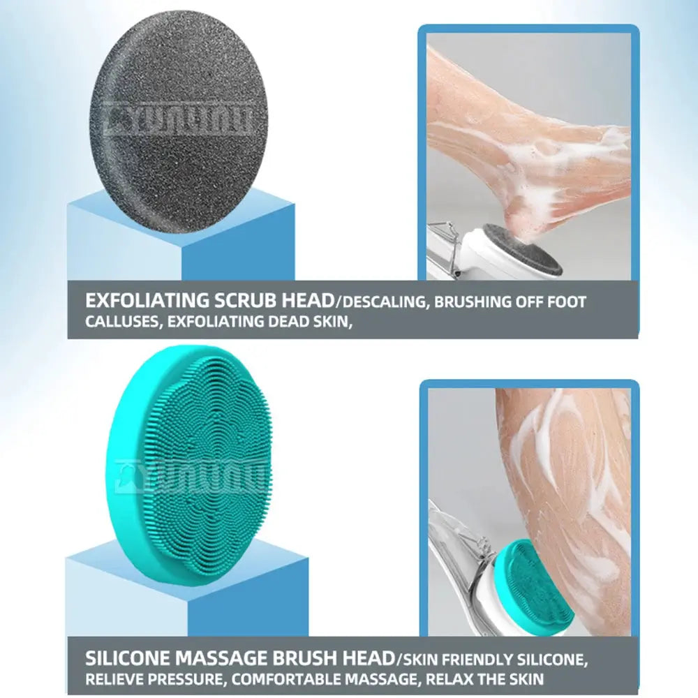 Electric Bath Brush | Long Handle | Six In One | One Size